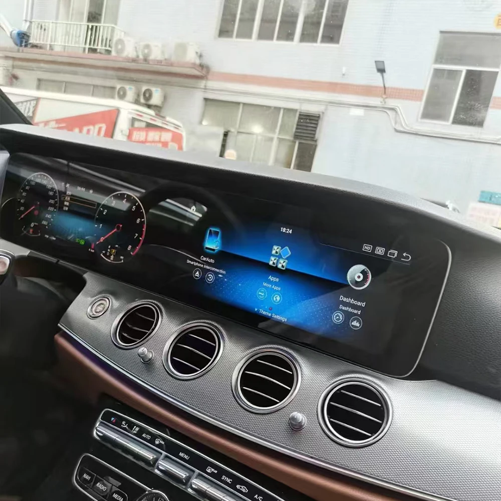 

Dual Screen For Mercedes Benz E-Class W213 2017 2018 2019 GPS Navi 12.3 Inch Car Radio Carplay Multimedia Head Unit Auto