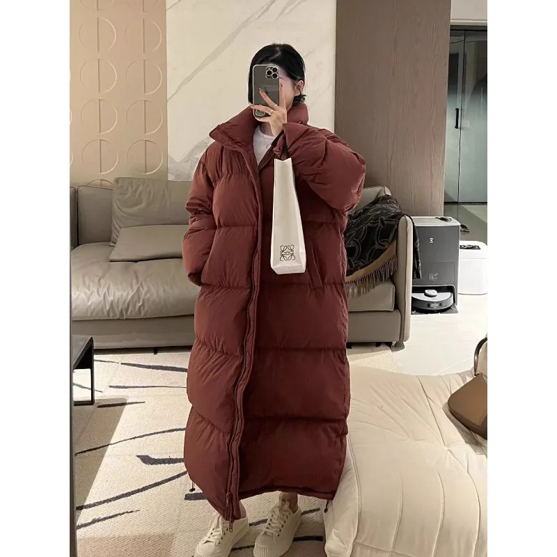 Kurtka puchowa Winter Extreme Cold Blanket dla kobiet, Plus Size, Extra Long to Ankle, Extra Thick, White Duck Down Jacket, New Style