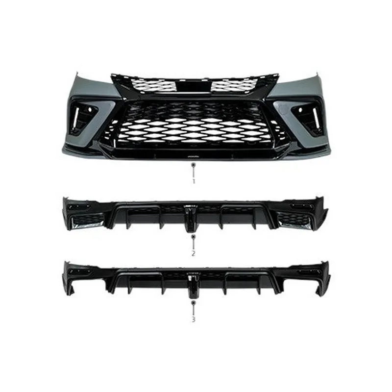 For Toyota Camry 9th Yofer Dragon Style Replacement Body Kit Front Bumper Rear Lip Exhaust Tip Parts