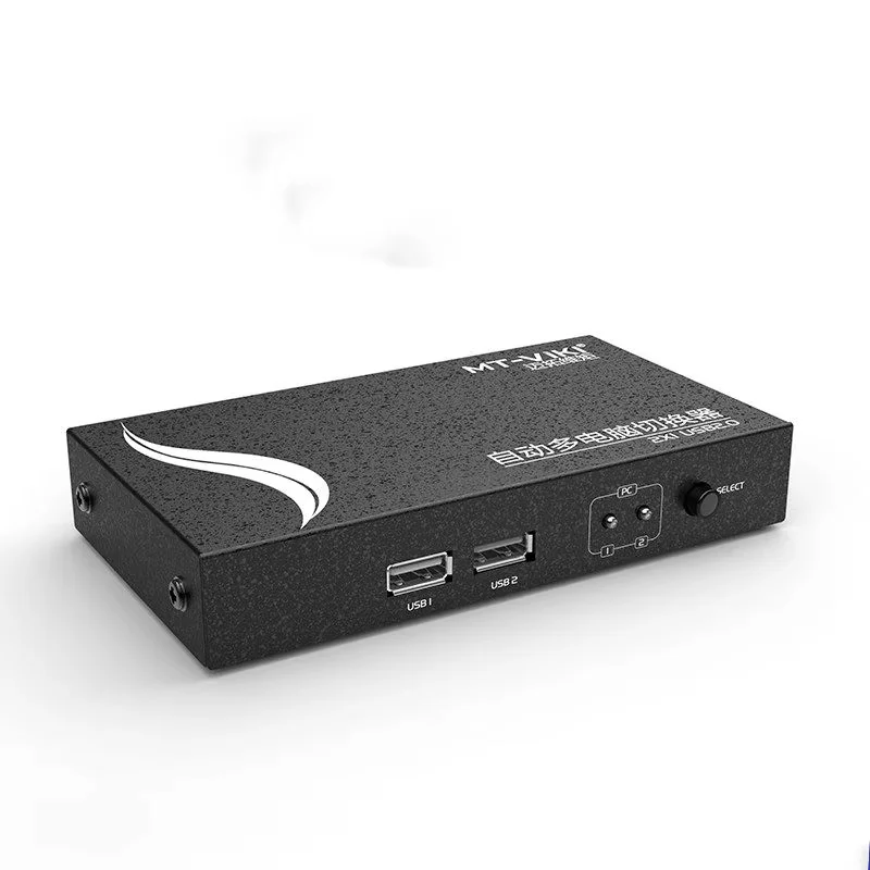 MT-Viki 2 Port Auto USB KVM Switch Hotkey Select with Original Cables PC Manage VGA sharer With Connector cable MT-271UK-L