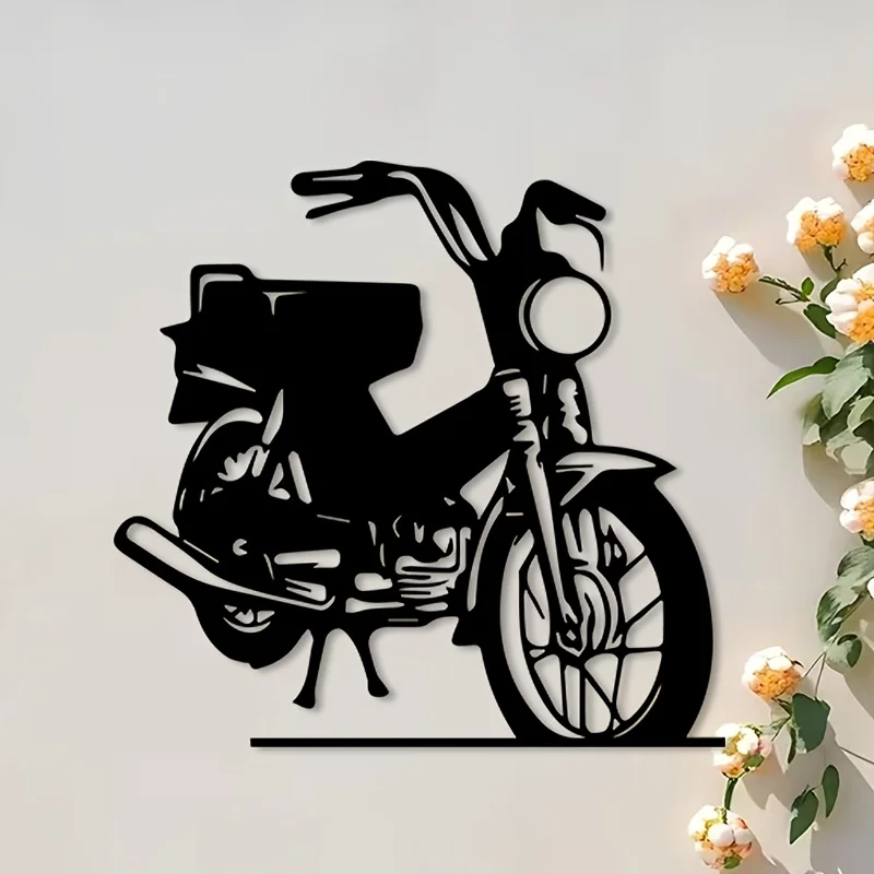 Brand Classic Motorcycle Metal Wall Art Garage Decor Mural Statue Patio Workshop Ornament Gift For Biker Lovers Home Decoration