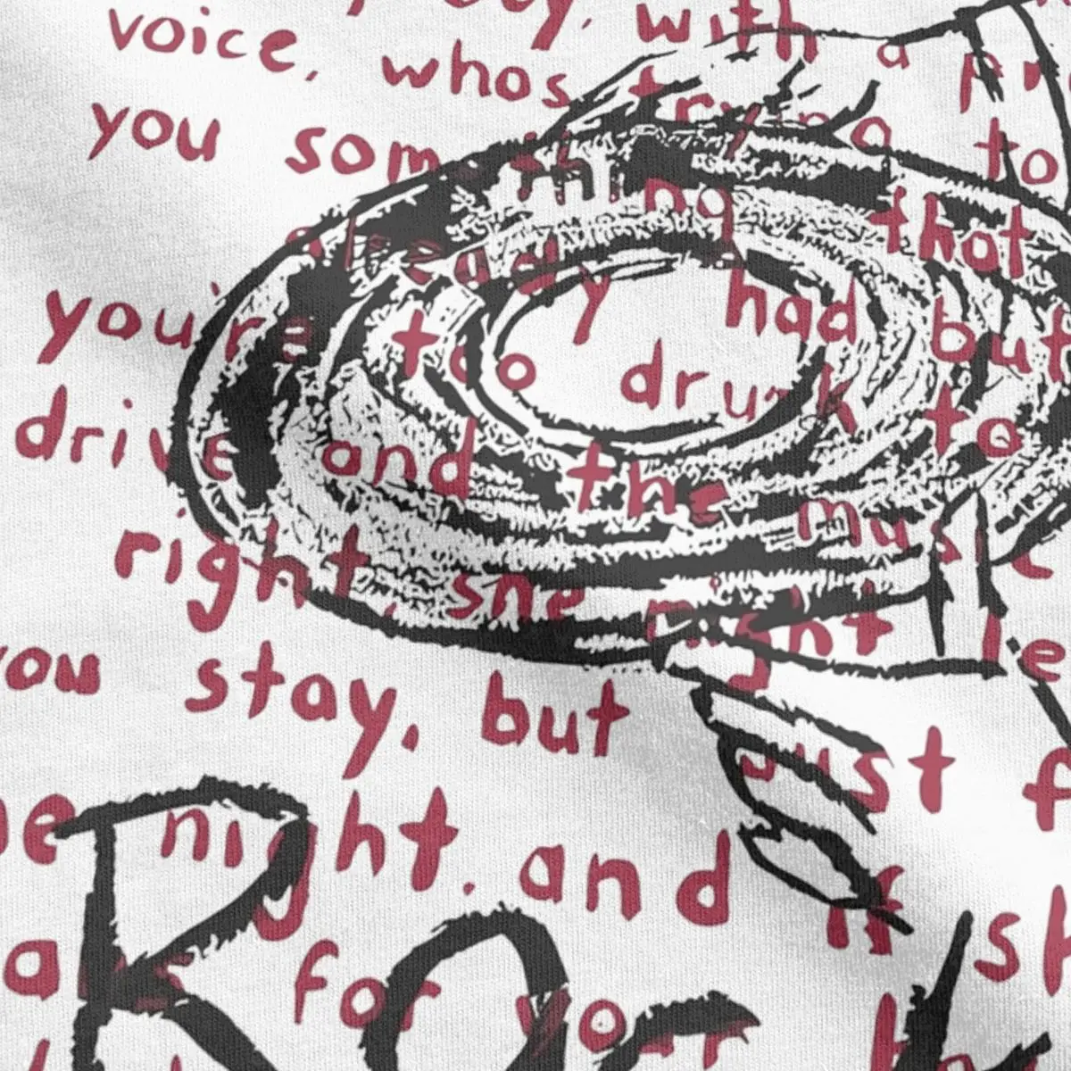 تي شيرت بأكمام قصيرة بياقة مستديرة للرجال والنساء ، مصنوع من القطن الخالص ، إبداعي ، تلفزيون ، عشاق ، تصميم روك ، هدية ، فكرة