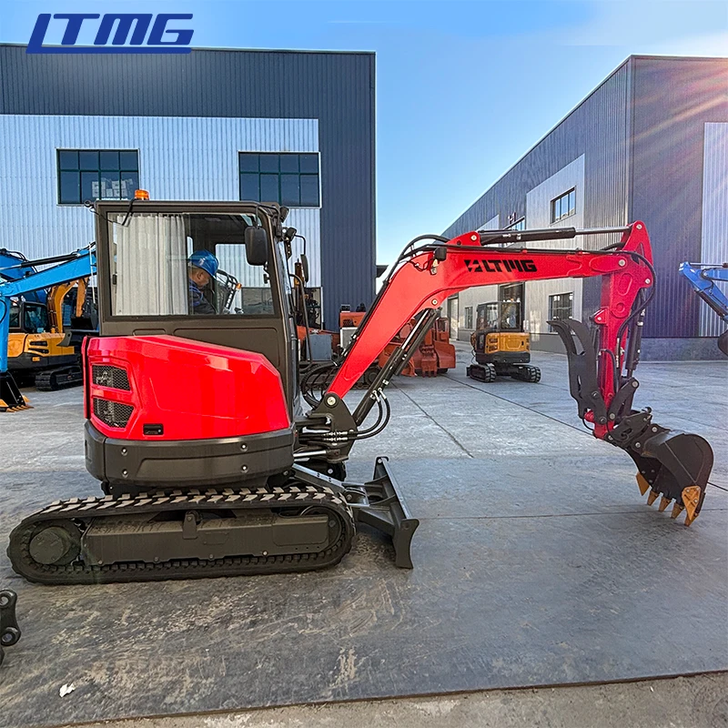 LTMG Farm Machinery 2.5 Ton 3.5 Ton Mini Excavator Hydraulic Micro Digger Hammer Mini Excavator with Quick Hitch