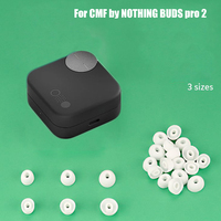 Replacement Ear Tips for CMF by Nothing Buds Pro 2 Earbuds Tips Silicone Earphone Cover Ear Cap 6PCS Black White