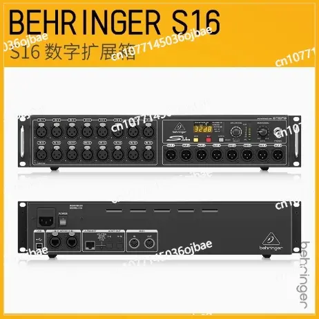 Behringer S16 16-channel, Microphone Preamplifier and AES50 Network Port, MIDAS Design with Remote Control