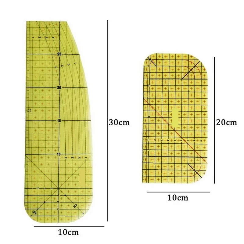 1PCS Patchwork Sewing Tools Hot Ironing Ruler Fabric Measuring Tool Tailor Craft DIY Sewing Supplies Dropshipping