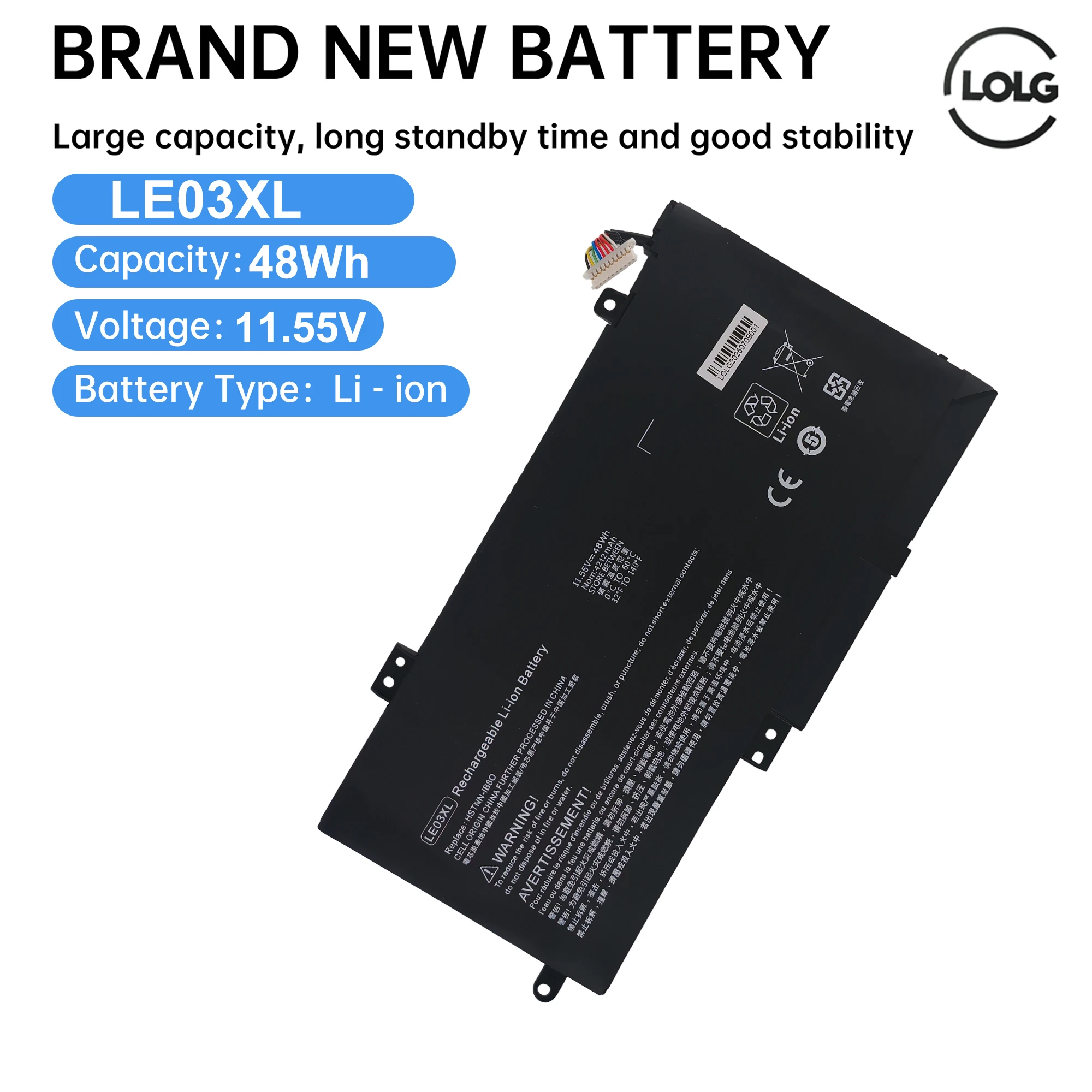 Batería LE03XL LE03 para HP ENVY X360 M6-W102DX W102DX 796356-005 HSTNN-YB5Q HSTNN-UB60 HSTNN-UB6O HSTNN-YB5Q /PB6M
