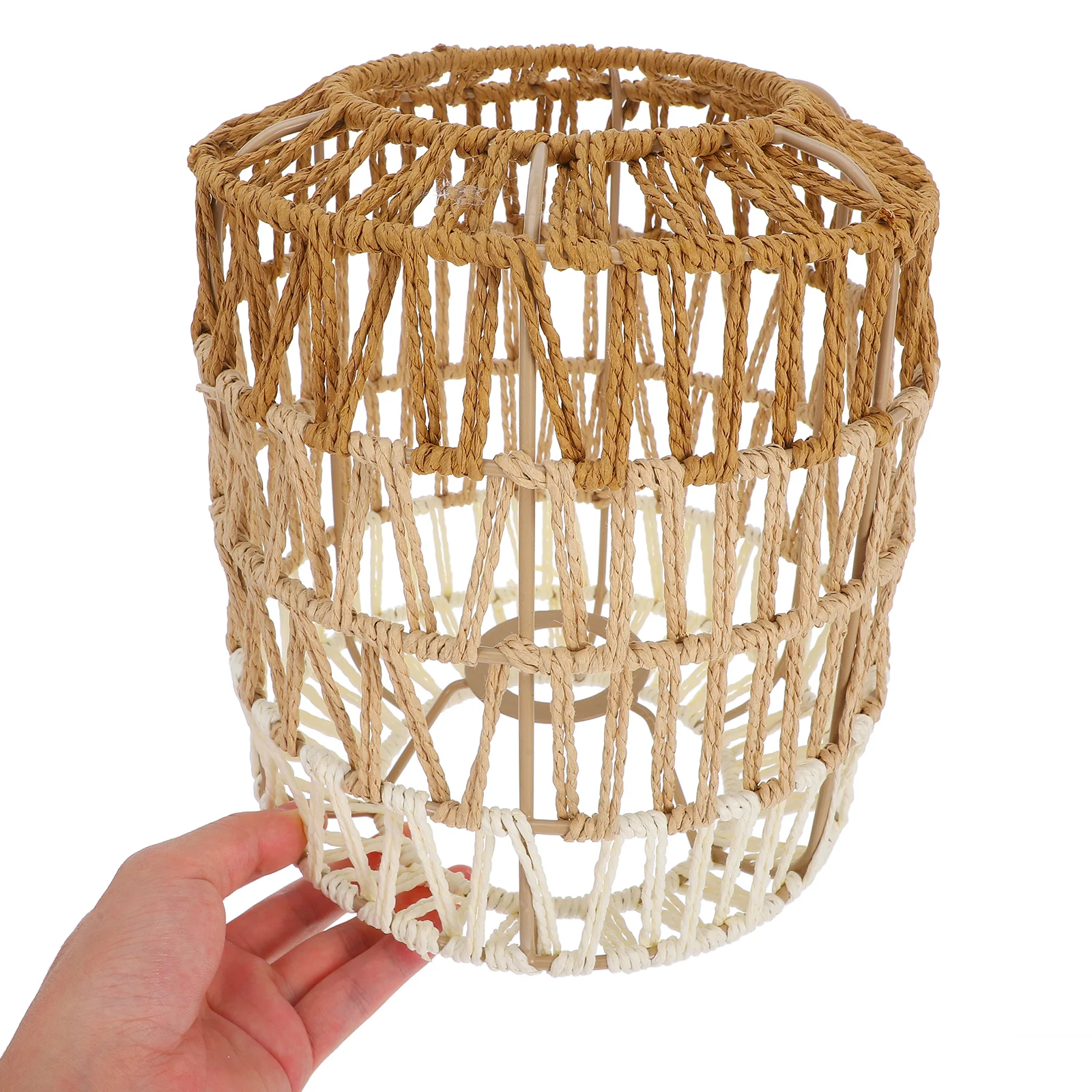 

Woven Lampshade Rattan Cover Kitchen Light Ch Hanging Boho Paper Rope Farmhouse Lighting Attachment SeagrassVintage