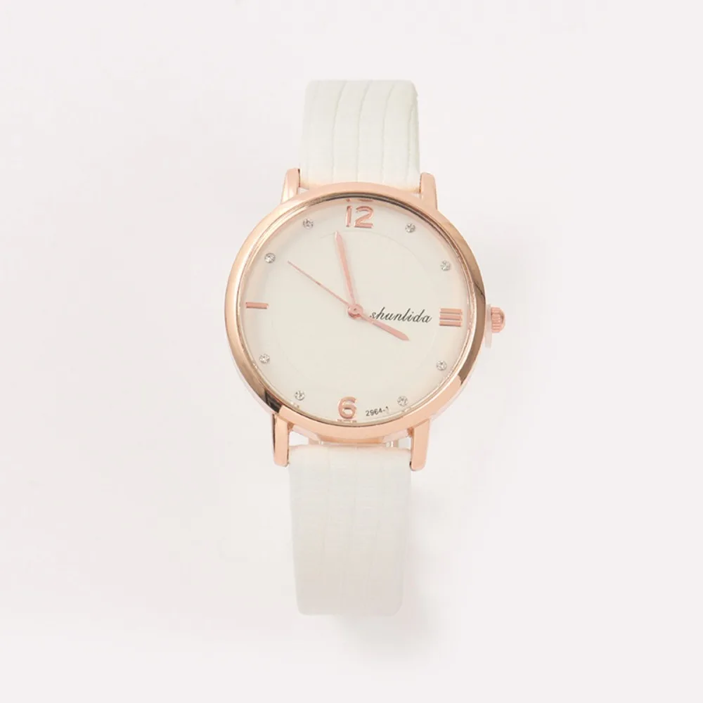 Montre à quartz en cuir pour femme, double cœur, bijoux