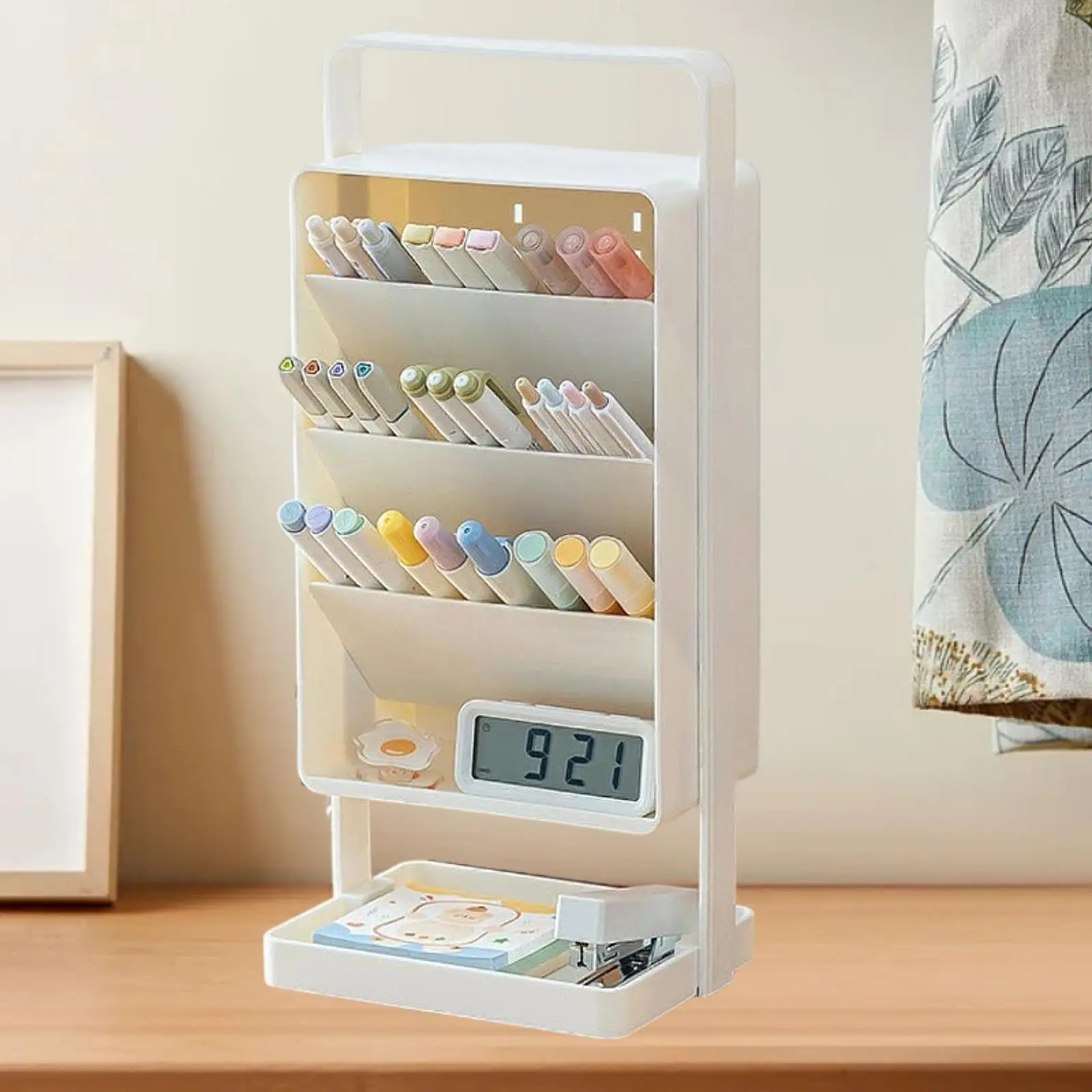 

Desktop Pen Holder Pen Container Makeup Brush Holder for College Office Dorm