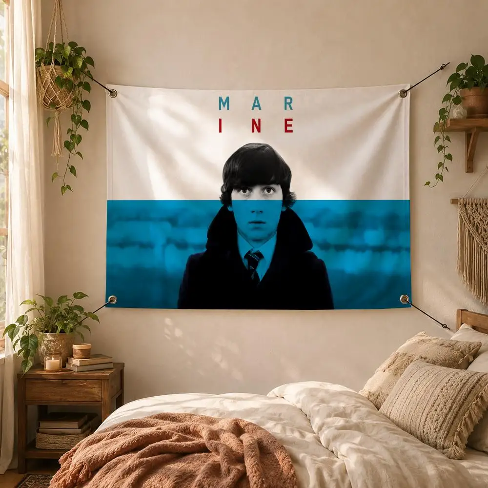 Rock Singer Alex Turner Music Flags Decorative Flag Banner for Outdoor Garden Yard Camping Party Home Wall Hanging Decor