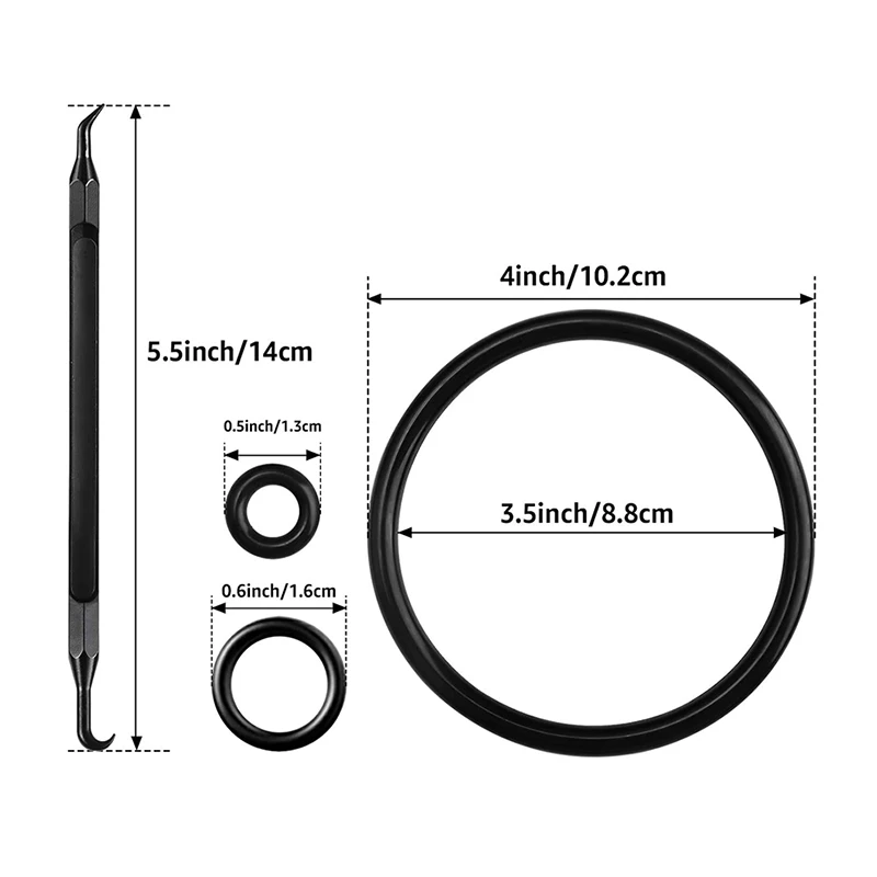 Ball Lock Keg O-Ring Cornelius Keg Gasket Set Silicone Replacement O Ring Seal Kit With Removal Tool For Homebrew Beer/Soda Keg