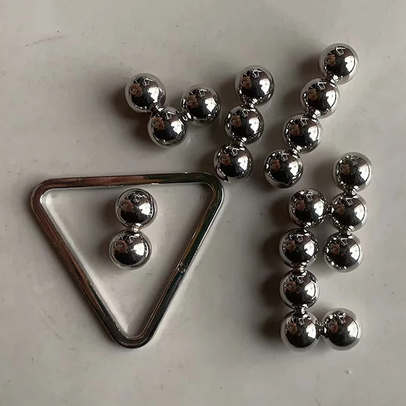 Pyramidenpuzzle aus Metall, Denksportaufgaben für Kinder und Erwachsene, IQ-Logik-Test, Entwirrung, Lernspielzeug, Gedanken-Herausforderungsspiele