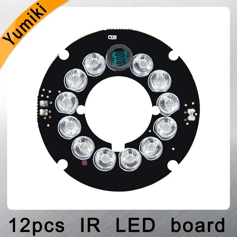 Yumiki Infrared 12 x 5 IR LED board for CCTV cameras mini camera night vision (diameter 42mm)