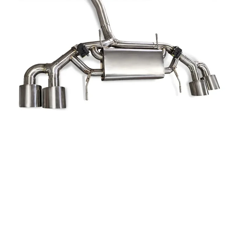 Para Nissan GTR GT-R R35 3.8tt 2008-2023 Tubo de escape trasero de gato de acero inoxidable con válvula