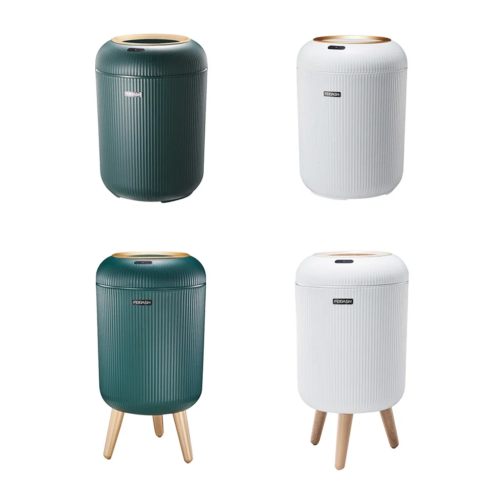 

9.5L/10L Smart Dustbin with Lid Automatic Sensor Kitchen Trash Bin Electric Garbage Bin for Kitchen/Bedroom/Living Room/Office