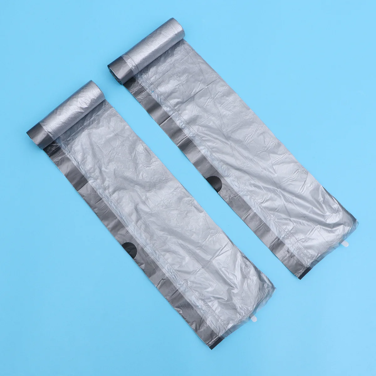 

75pcs 5 Rolls Thick Garbage Bags Heavy Duty Trash Bag Roll Cover Automatic Close Seal For Home Kitchen Office Use