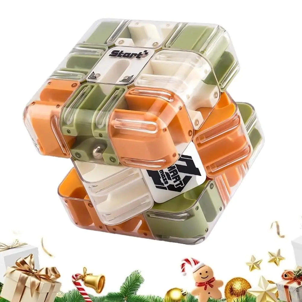 

3D Maze Magic Cube Six-sided Transparent Puzzle Speed Cube Cubes Maze Toys For Children's Educational Toys Birthday Party Gift