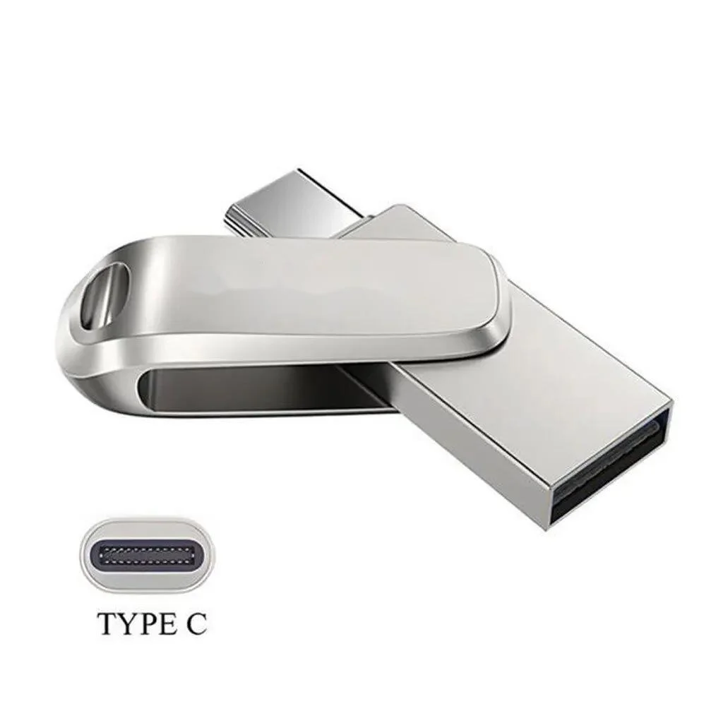 TYPE-C USB Flash Drive 32GB 64GB 128GB para TYPE-C PC Unidade flash USB de alta velocidade 128GB USB 3.0 TYPE-C 64GB Pen Drive para Sony