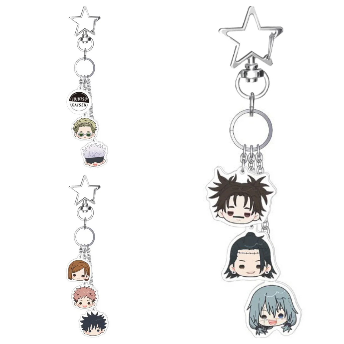 

6Cm Acrylic Keychain for Jjk Nobara Kugisaki Panda Anime Cartoons Backpack Decoration Pendant Cute Anime Merchandise Fan Gift