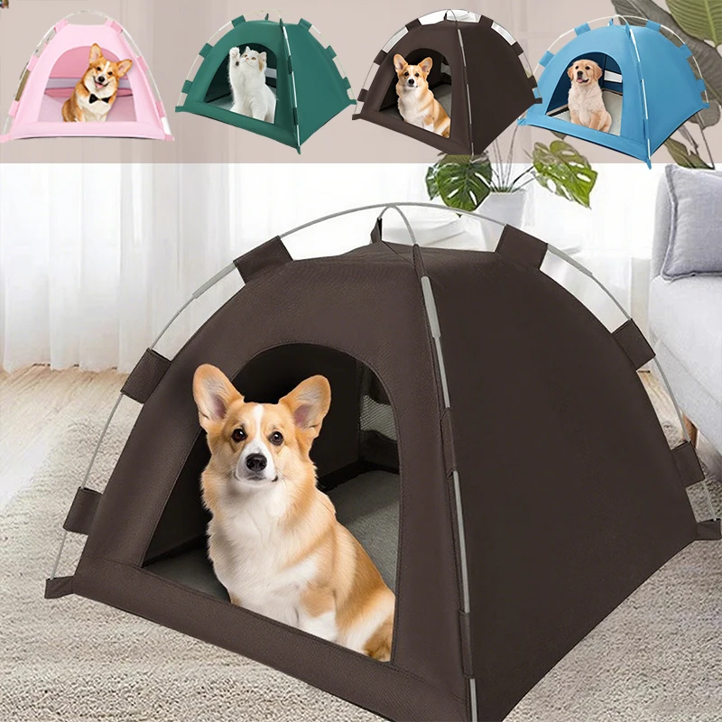 

2026 Newest Foldable Removable Semi-enclosed Pet Nest Dog Cat Delivery Room Cat Nest Pet Fence Tent Cage Pet Supplie 펫 텐트