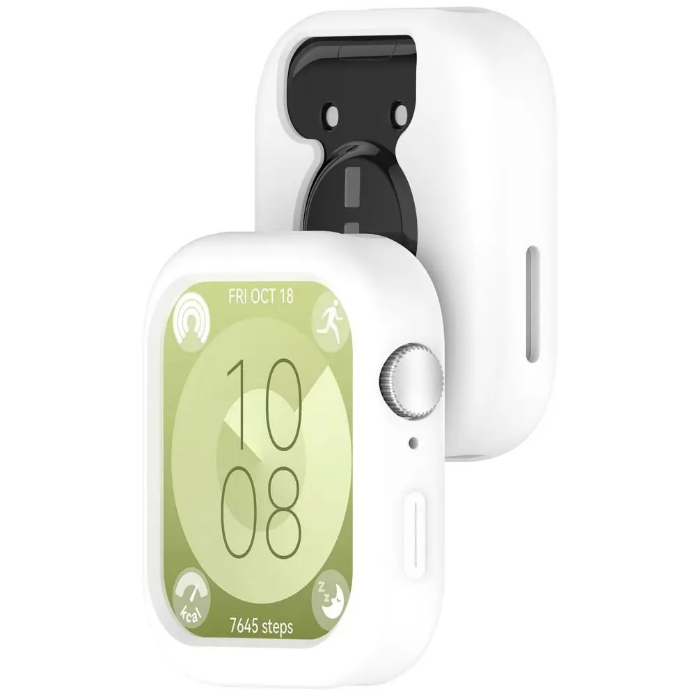 Cover Silicone Case Shell Anti-Scratch Screen Protector Accessories Bumper Protective Frame for Huawei Watch Fit 3 Smart Watch