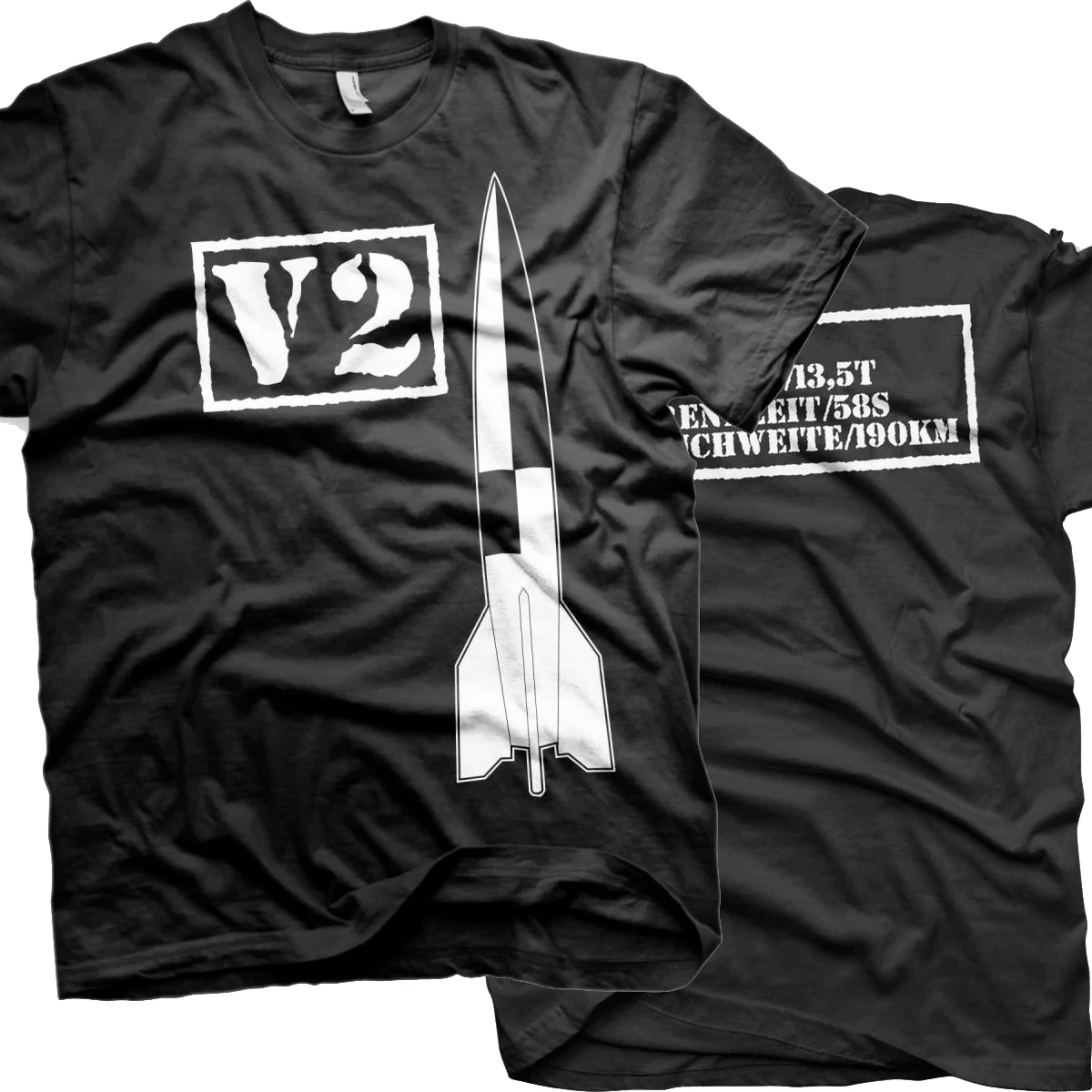 

V2 Rocket Retaliatory Weapon Military T-Shirt Short Sleeve Casual 100% Cotton O-Neck Summer Mens T-shirt Size S-3XL