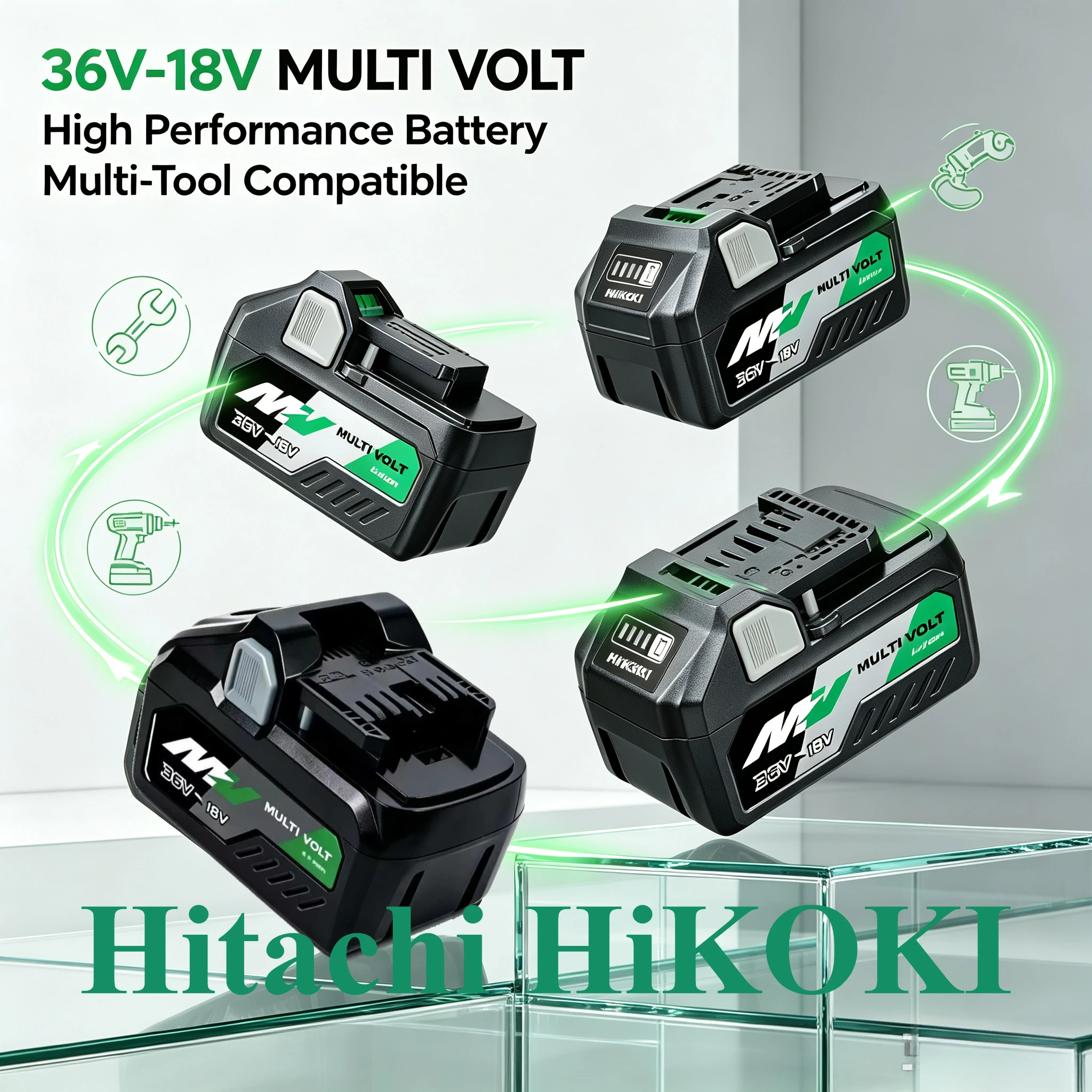 Hitachi HiKOKI BSL36A18‑BSL36B18 Li‑ion Battery,Fit Pipe Cutter, Pipeline Construction, Anti‑Vibration Cordless Tool Spare Pack