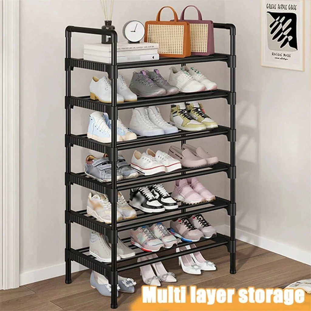 Multi-Layer Shoe Rack Organizer Large Capacity Entryway Storage Shelf Adjustable Height for Boots Sneakers Heels Home Furniture