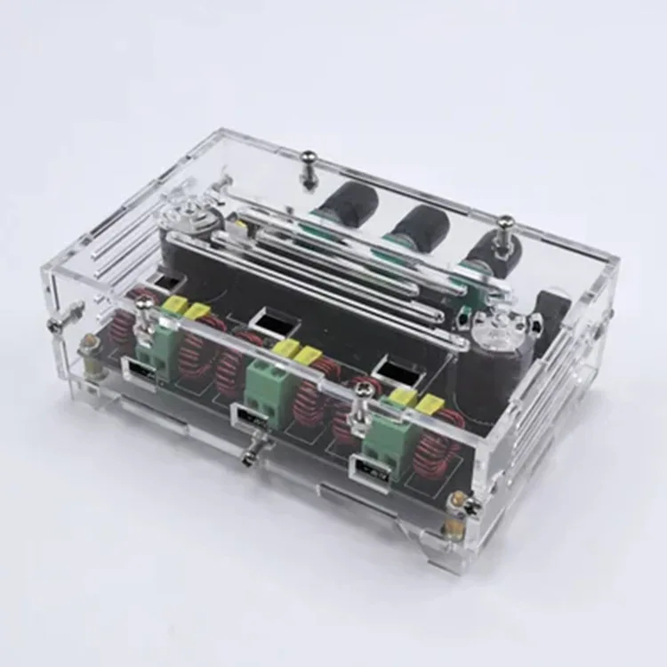 XH-M574 TPA3116D2 مضخم قناة 2.1 |   لوحة صوت رقمية عالية الطاقة 80 وات + 80 وات + 100 وات مع حافظة كريستالية