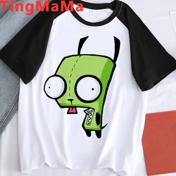 Kawaii Cartoon Invader Zim T Shirt Men Summer Tops Movie Streetwear Harajuku Anime Shirt Graphic Tees Unisex Fashion Tshirt Male