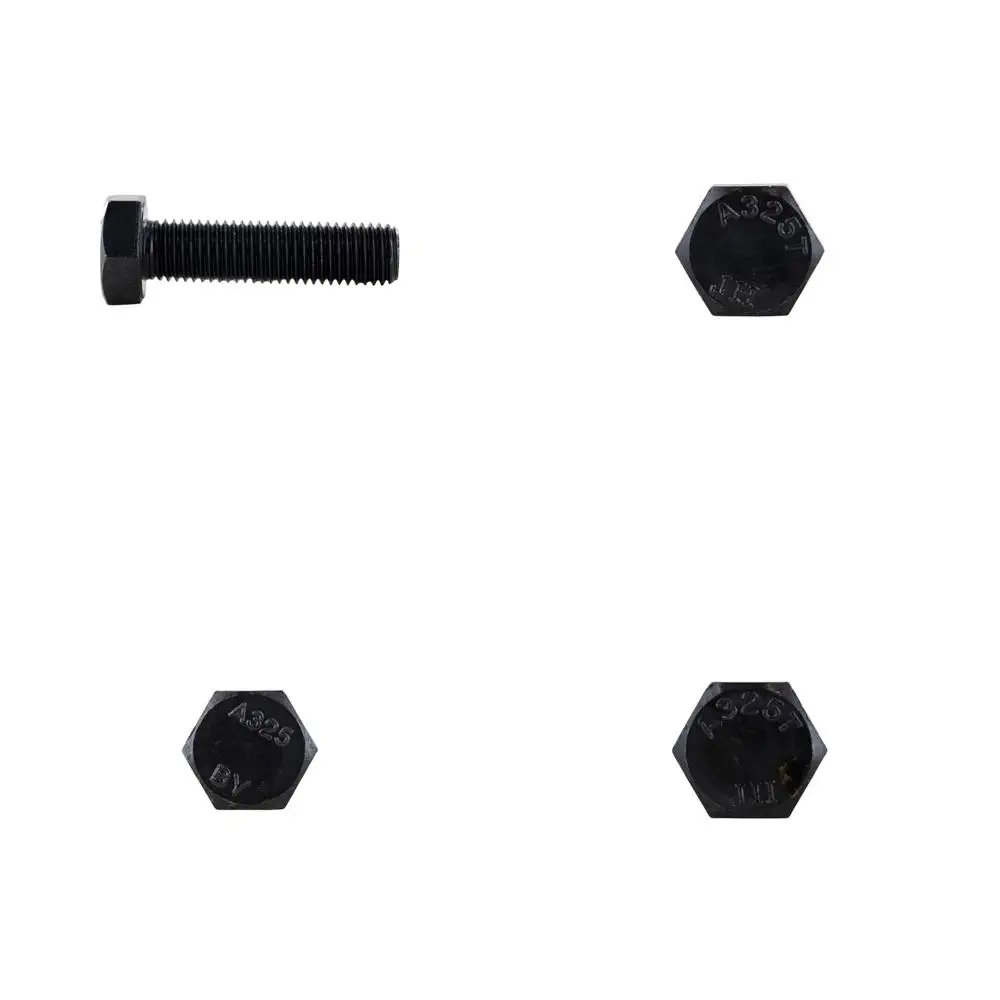 

Fully Threaded Heavy Hex Structural Bolts, 3/4-10 x 3, 25 Pack, Plain Finish, A325 Type 1, Suitable for Construction Projects
