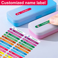 ‌Personalized Eco-Friendly Name Stickers Waterproof Custom Animal Designs - Kids School Bags & Stationery Labels