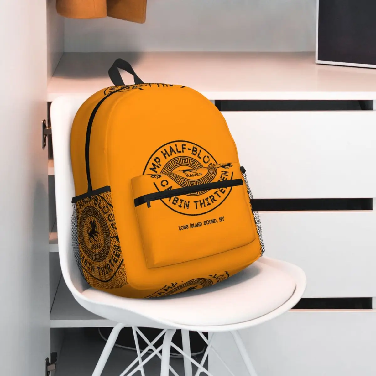 Cabin Thirteen - Hades - Percy Jackson - Camp Half-Blood Student Backpack School Bag Hiking Travel Daypack for Boys Girls