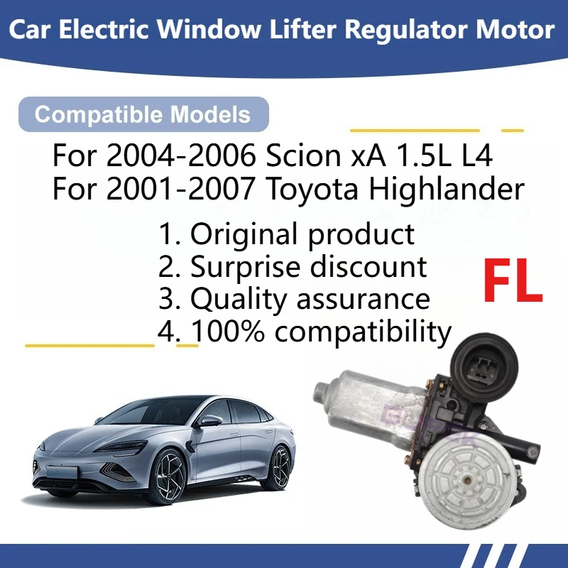 For Scion xA 1.5L L4 2004-2006/Toyota Highlander Car Electric Window Lifter Regulator Motor Original 8572033150