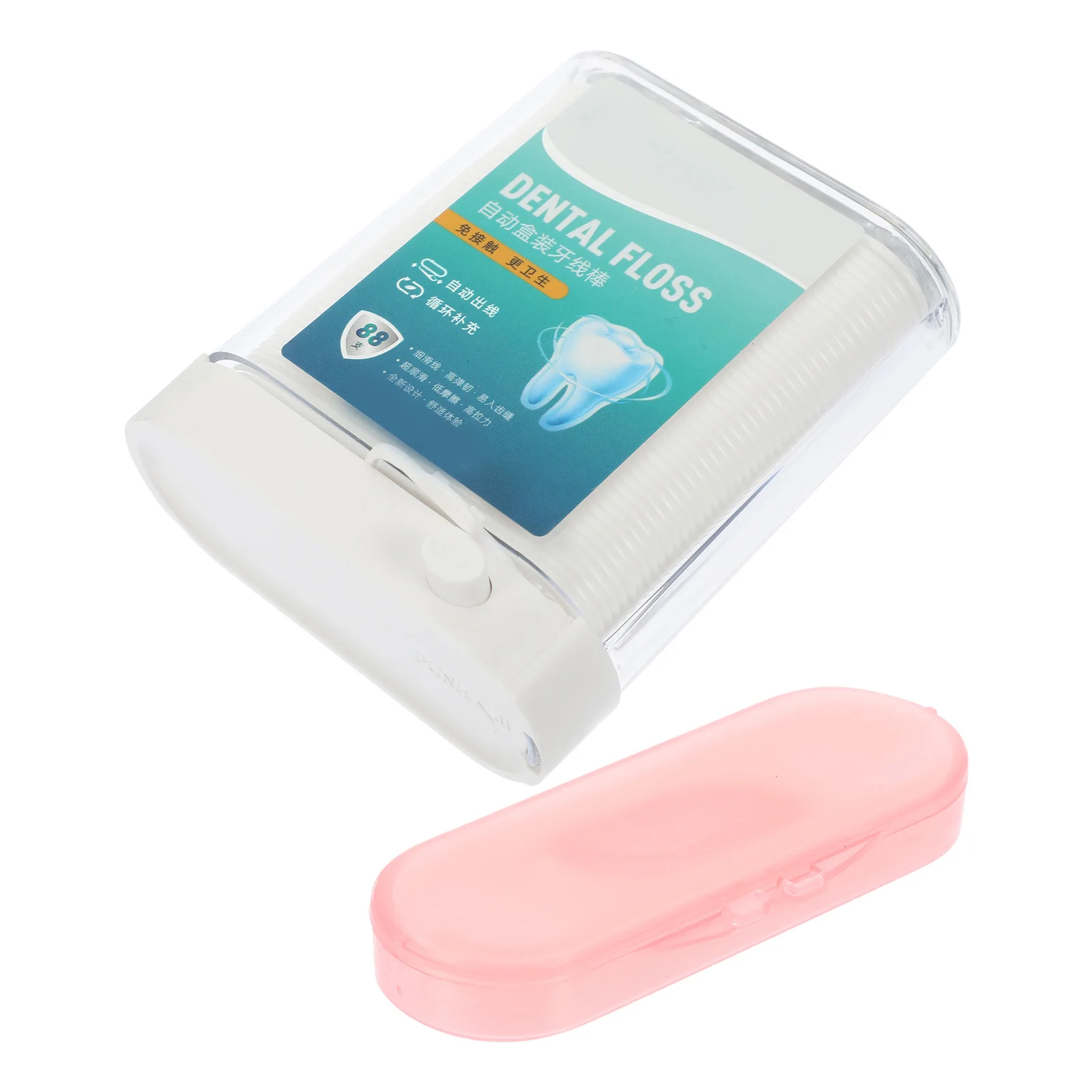2 صناديق الخيط التلقائي يختار المحمولة المدمجة خيط تنظيف الأسنان لتنظيف الأسنان أدوات العناية بين الأسنان لوازم نظافة الفم #1