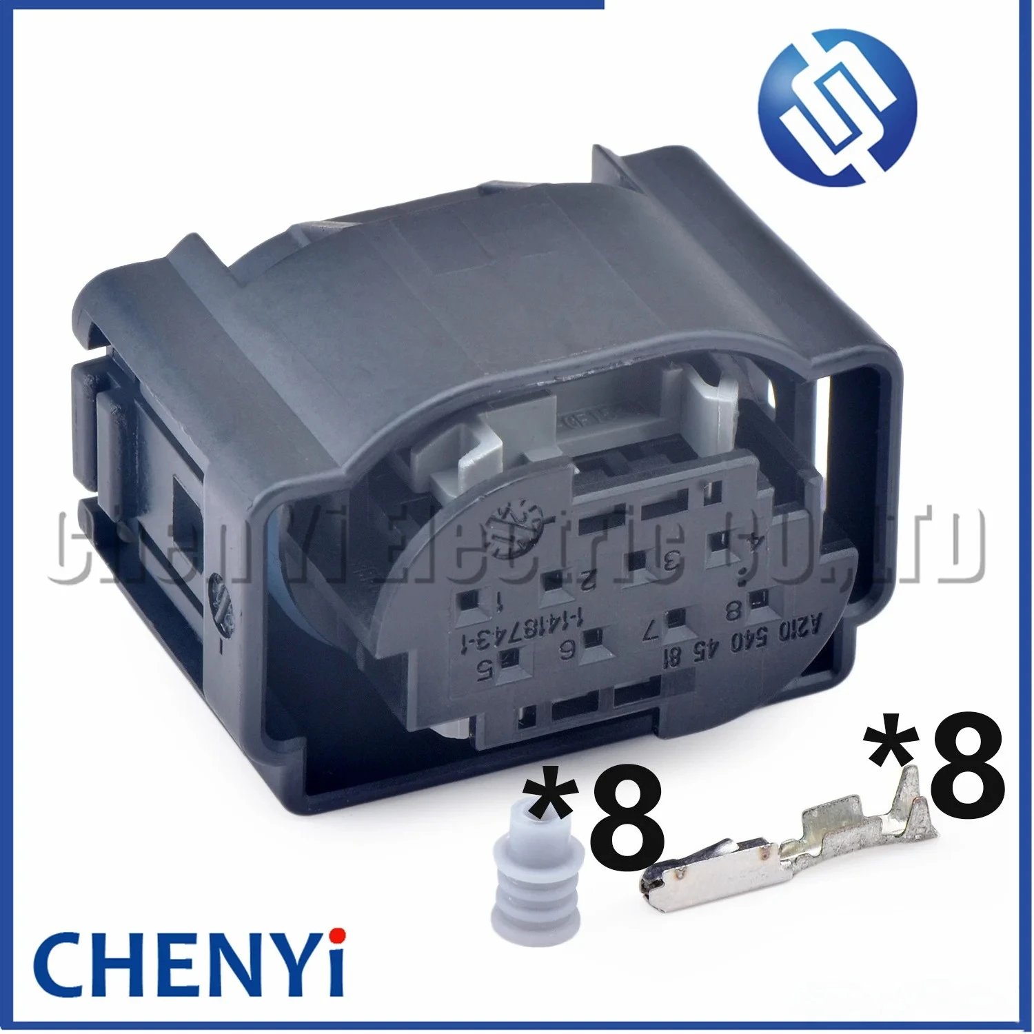 8 Pin Automotive waterproof connector Car ACC radar module sensor wire harness plug A2105404581 1-1418743-1