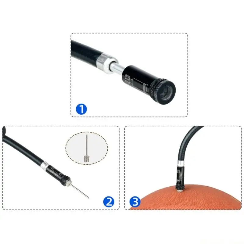 

31BE Universals Bicycles Valves Connector Hand Floor Nozzle Adapters Road Bike Ball Inflation Replacement Accessories