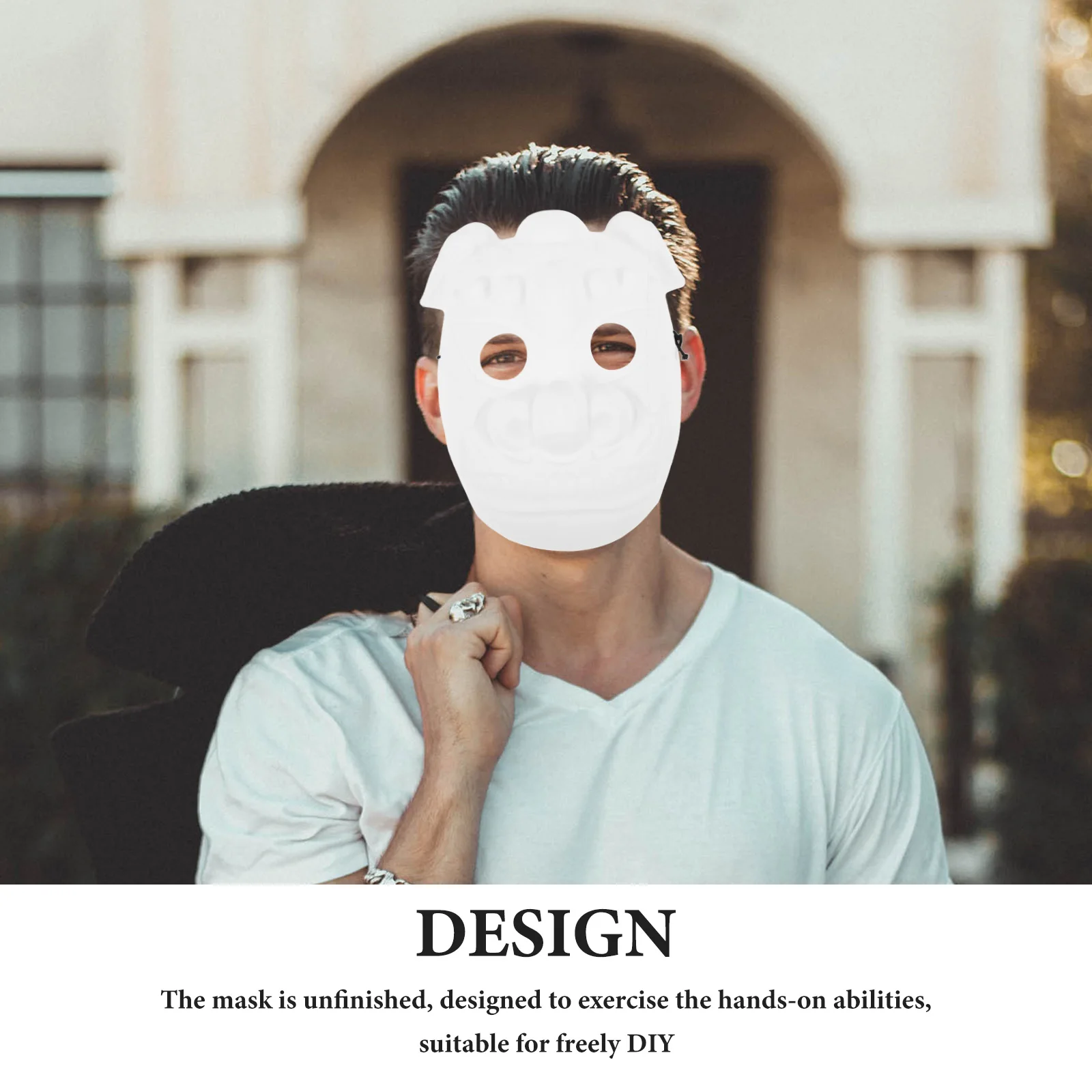 قناع الحيوان التنكري أقنعة تنكرية يمكنك صنعها بنفسك للحفلات بالجملة قابلة للطلاء فارغة للتزيين #6