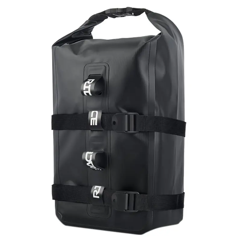 

A74K-Portable Waterproof Bike Fork Bag 8L Aluminum Alloy Bicycle Front Rack Carrier Pannier Cycling Mount Storage Bag