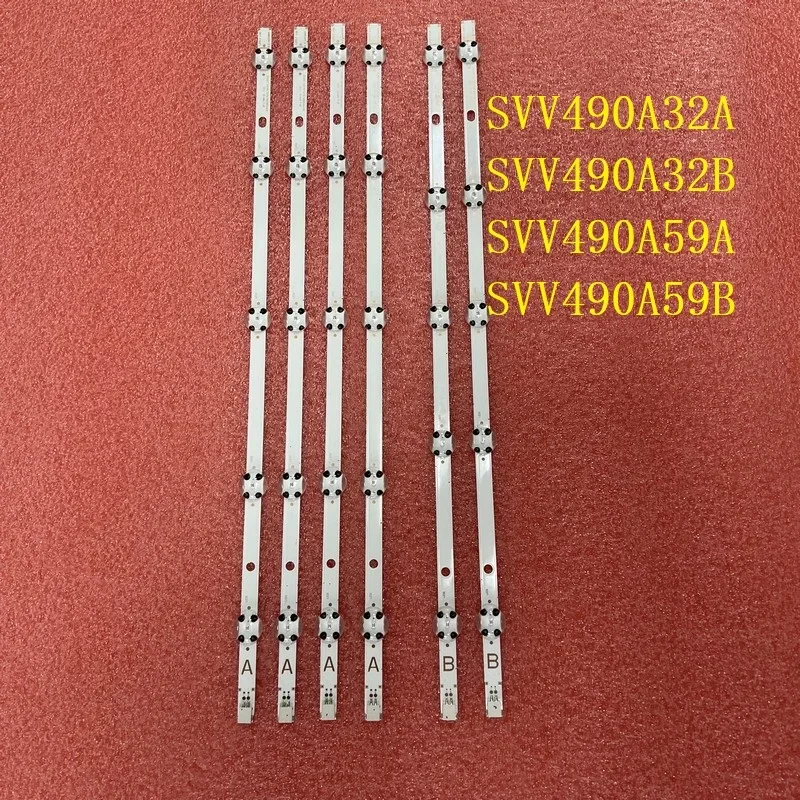 แถบไฟ LED สำหรับ49L3653DB TE49282B34C2H โตชิบา49L3658DB JL.D49051330-078AS 078HS-C SVV490A32A SVV490A59A SVV490A32B_5LED