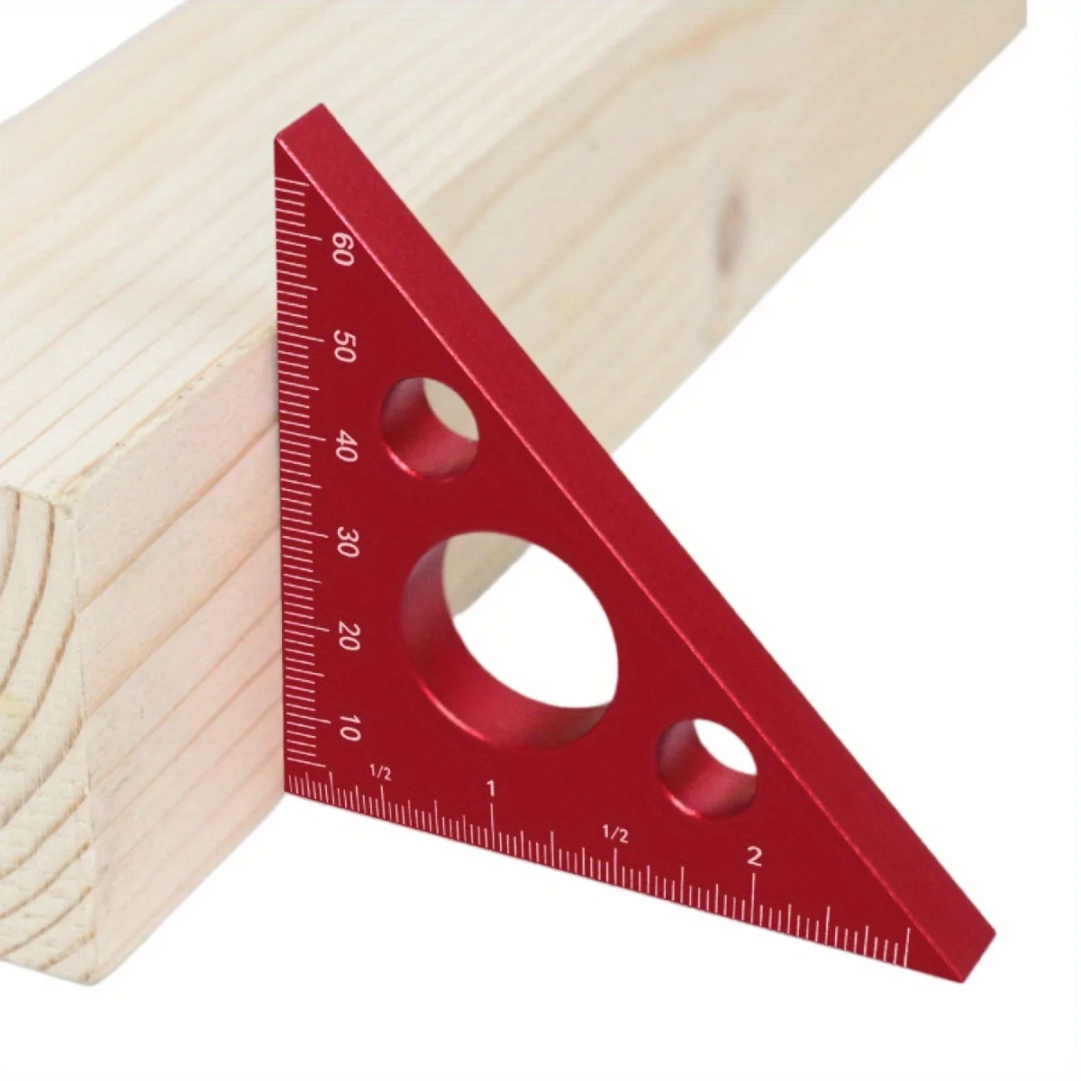 Aluminum Right Angle Ruler Woodworking Ruler Triangle Ruler Scales Machinist Carpenter\'s Square Height Measuring Tools Gauge