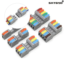 Quick Wire Connector Docking Mini Universal Compact Electrical Wiring Connectors Push-in Butt Conductor Terminal Block