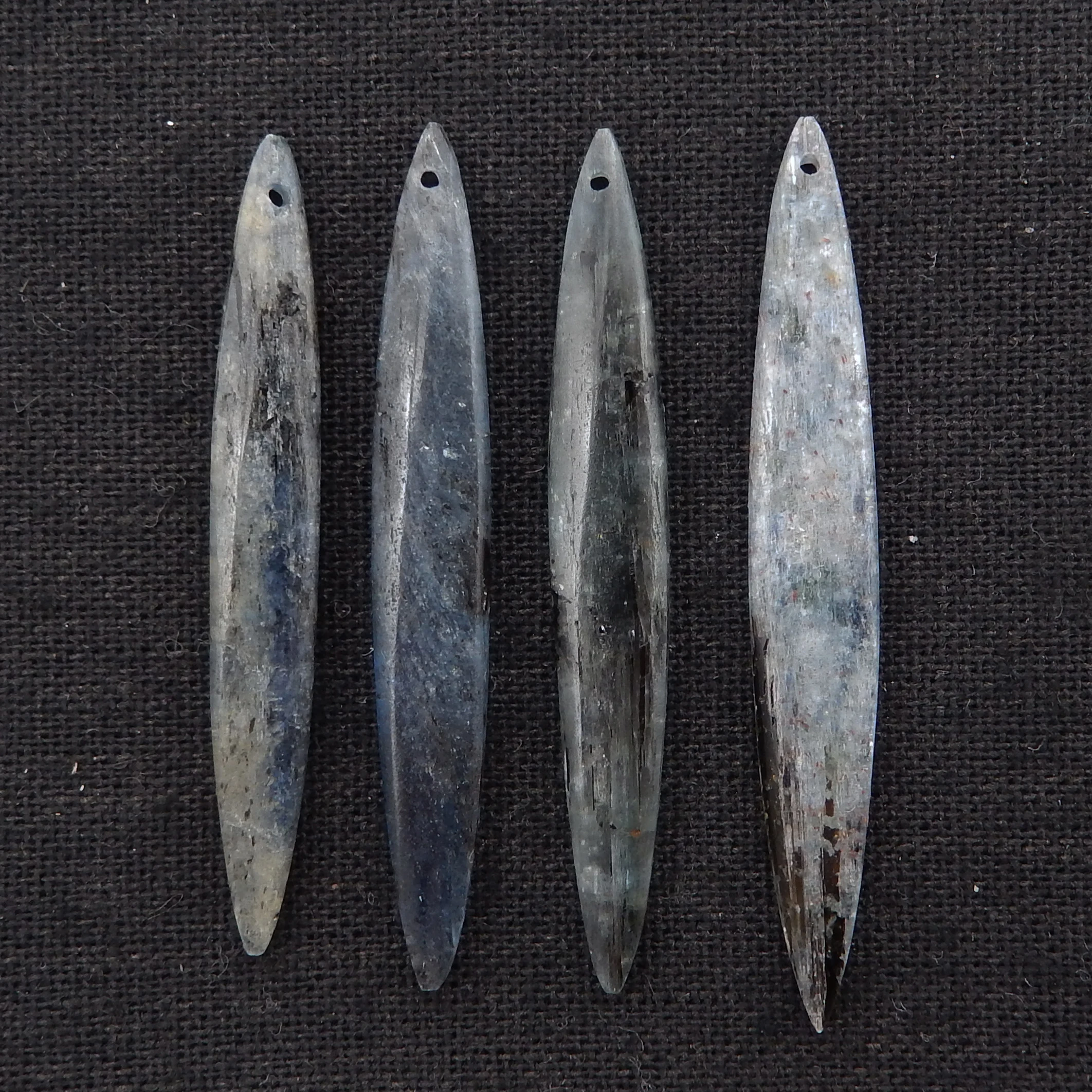 4PCS Natural Blue Kyanite Marquise Beads Lot , Gemstone Beads ,Fashion Jewelry Necklace Accessories