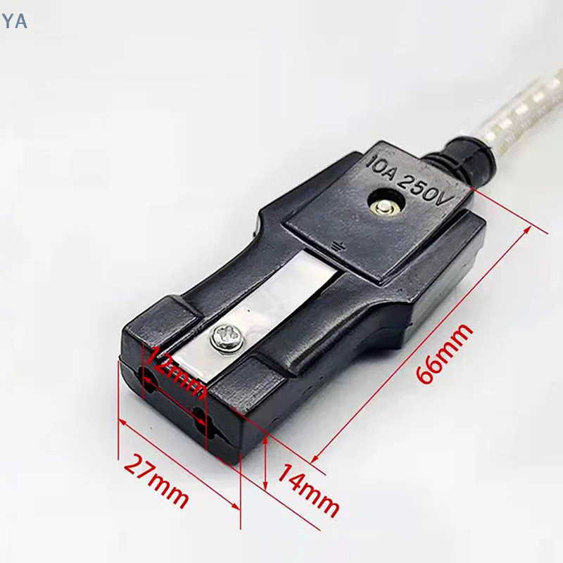 

【TL】Floral Wiring Old-fashioned Double-hole Two-hole Rectangular Plug Rice Cooker Pot Kettle Wok Two-hole Aluminum Power Cord