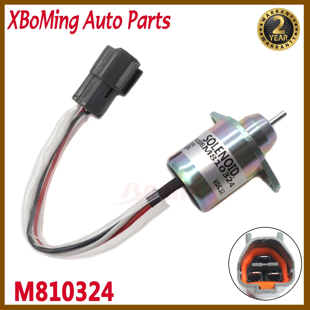 12V M810324 Car Fuel Shut Off Solenoid For John Deere tractor For Yanmar M808284 119233-77932 119653-77950 11923377932