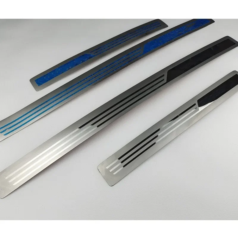 stainless steel Ultra-thin Scuff Plate/Door Sill Door Sill For Volkswagen Touran Touran L 2004-2019 Car Accessories Stickers