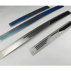 stainless steel Ultra-thin Scuff Plate/Door Sill Door Sill For Volkswagen Touran Touran L 2004-2019 Car Accessories Stickers