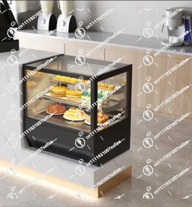 

Small Double Temperature Dining Table Cake Display Case and Dessert Display Case Glass Refrigerator for Ice Cream Cooling Cooler