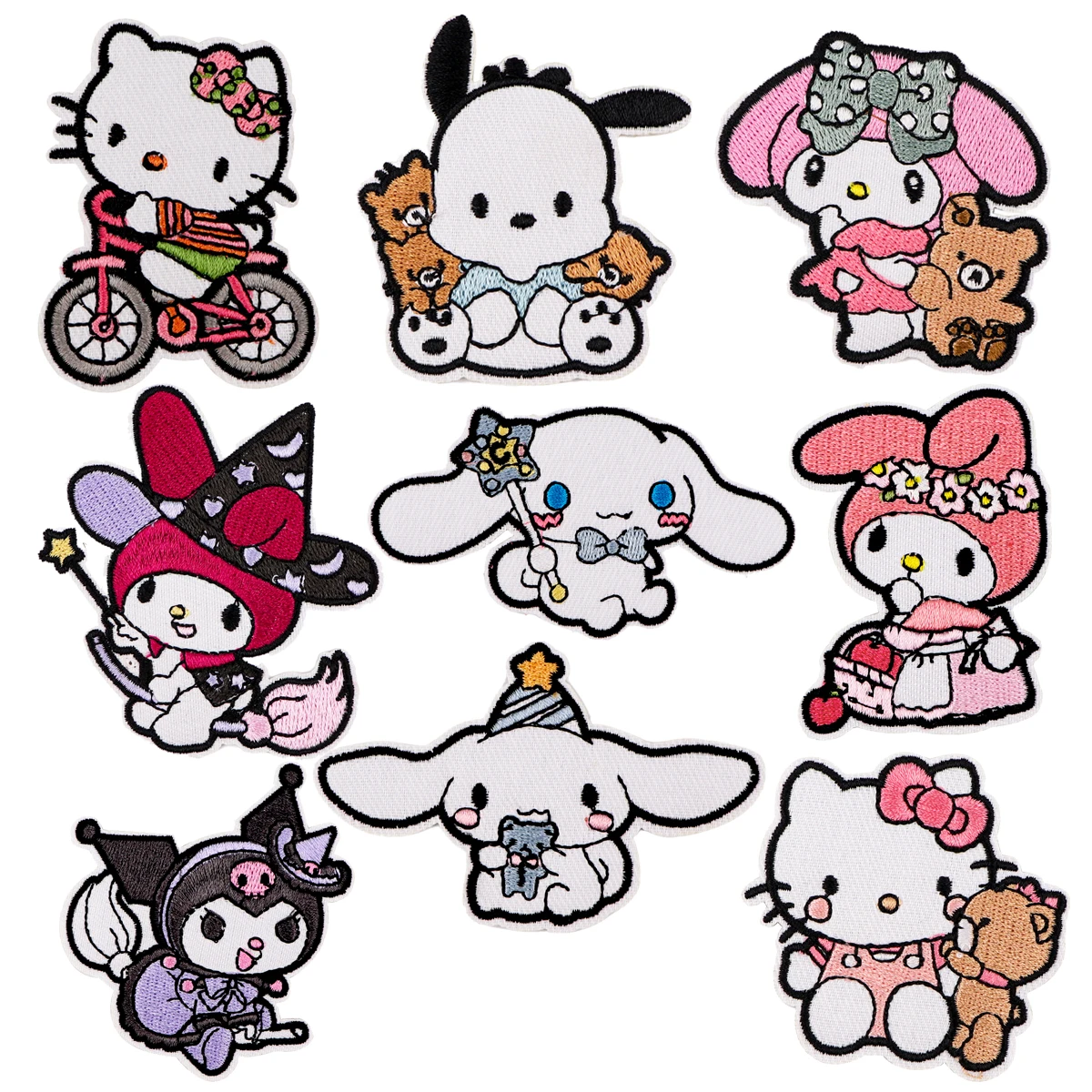 

Lovely Animals Patch Anime Embroidered Patches On Clothes Iron On Patches For Clothing DIY Patch Jackets Sew Stickers